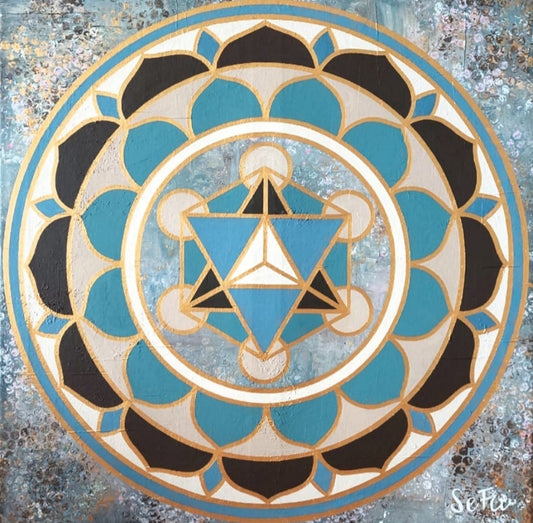 Merkaba - Unikat - Acryl Original SeFu - 60x60